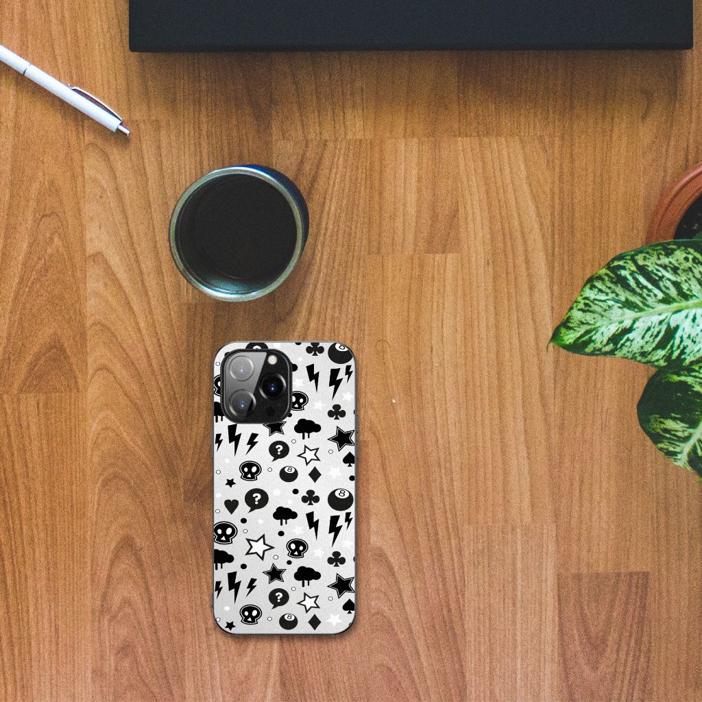 Telefoonhoesje iPhone 14 Pro Max Silver Punk B2C Telecom