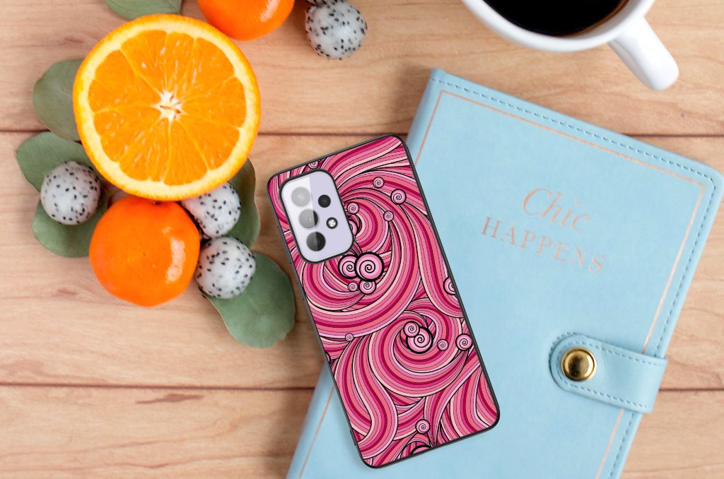 Samsung Galaxy A33 5G Leuk Telefoonhoesje Swirl Pink B2C Telecom