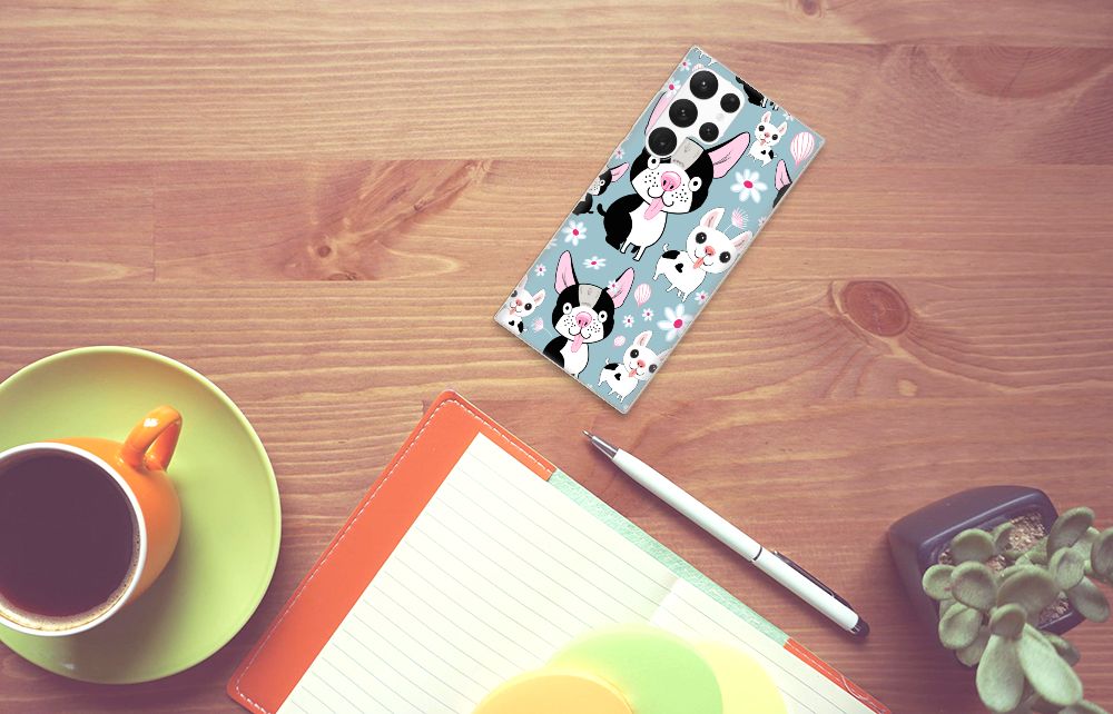 Samsung Galaxy S22 Ultra TPU Hoesje Hondjes B2C Telecom