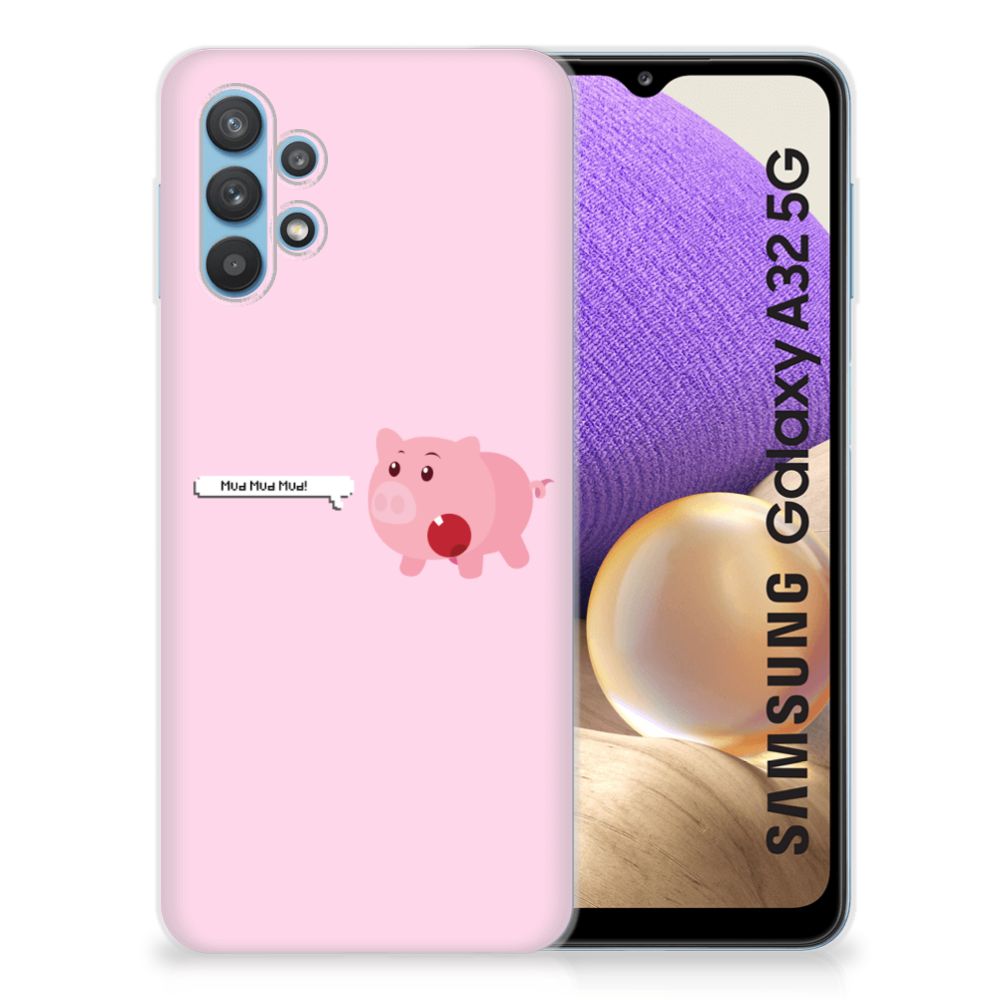 Samsung Galaxy A32 5G Telefoonhoesje met Naam Pig Mud B2C Telecom