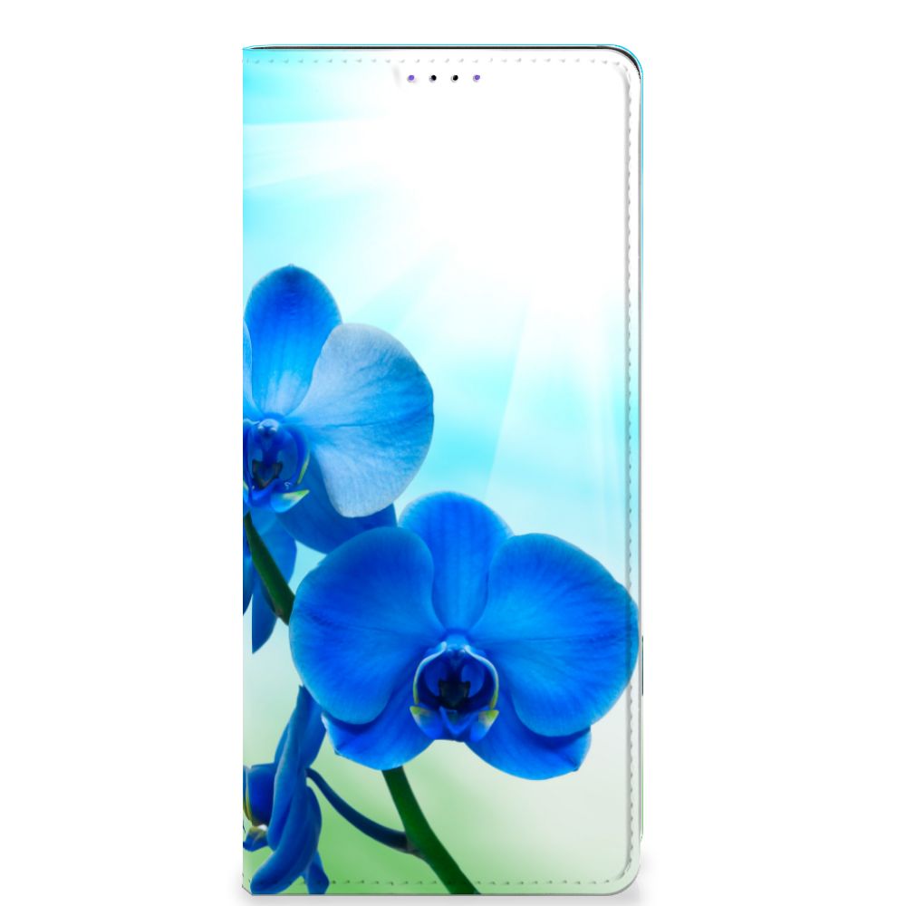 Samsung Galaxy A22 5G Smart Cover Orchidee Blauw - Cadeau voor je Moeder - B2C Telecom