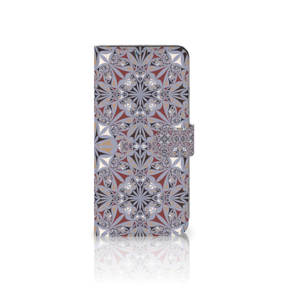 Motorola Moto G9 Play | E7 Plus Bookcase Flower Tiles