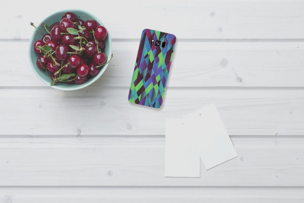 Samsung Galaxy S8 Plus TPU Hoesje Abstract Green Blue