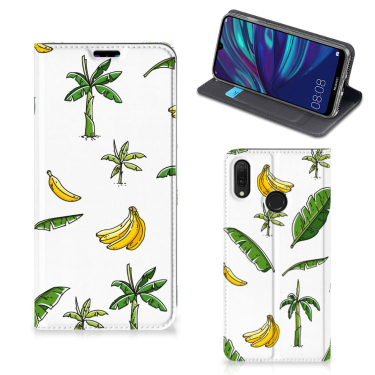 Huawei Y7 hoesje Y7 Pro (2019) Smart Cover Banana Tree