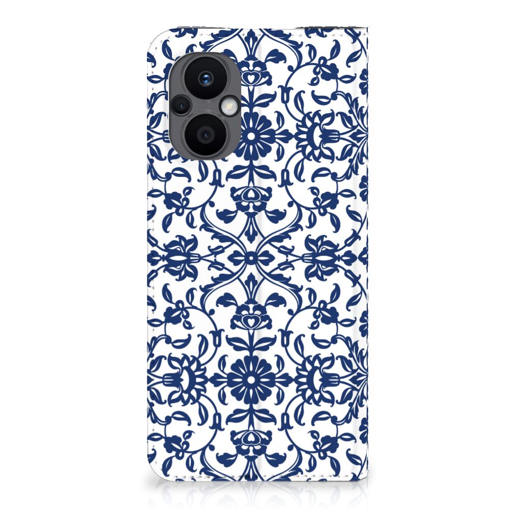 OPPO Reno8 Lite Smart Cover Flower Blue - B2C Telecom