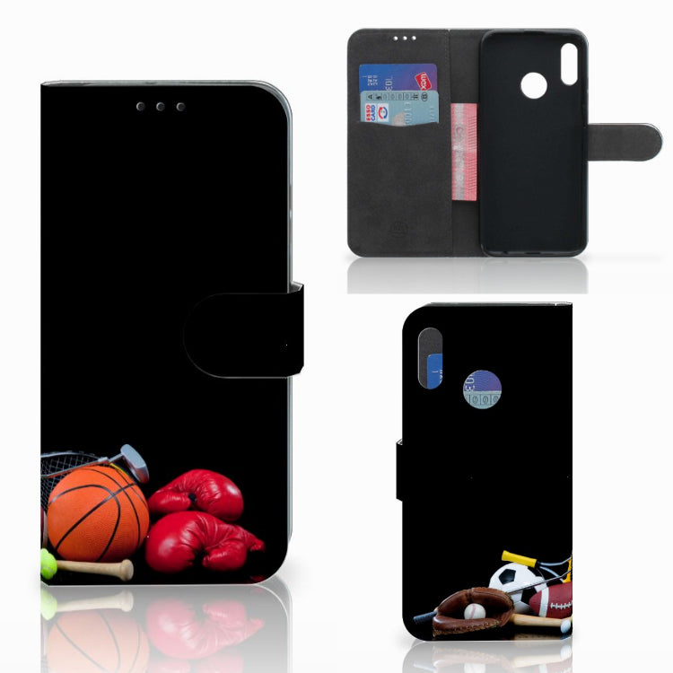 Honor 10 Lite Wallet Case met Pasjes Sports