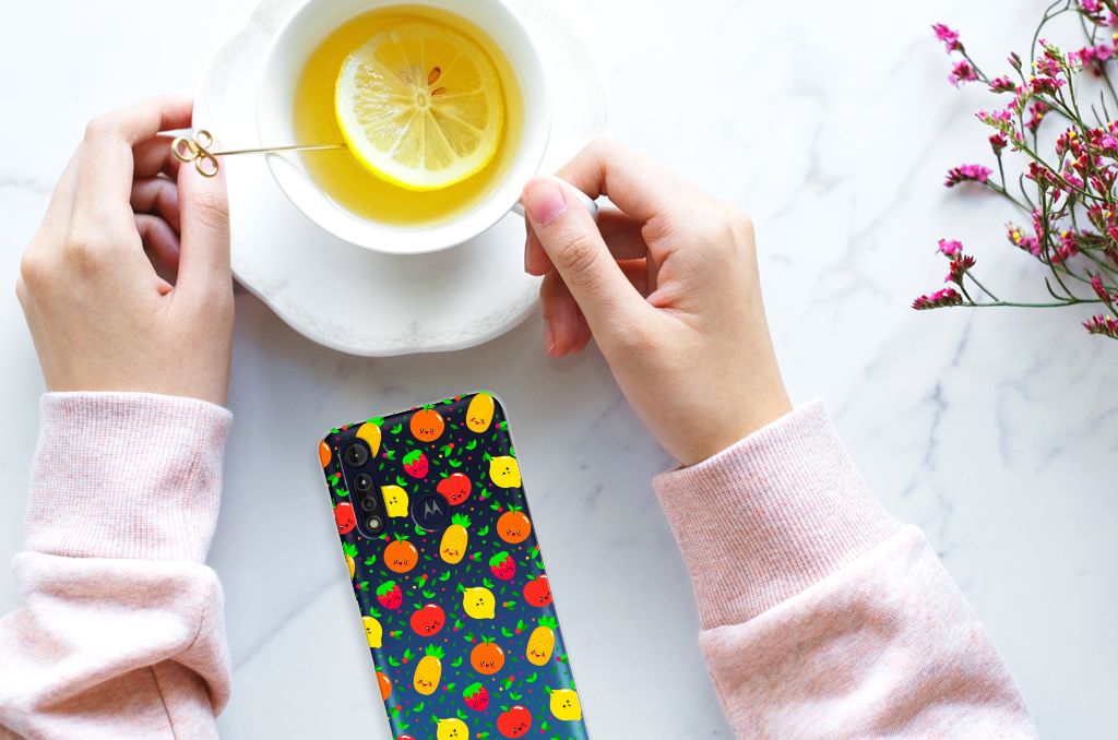 Motorola Moto G8 Power Lite Siliconen Case Fruits B2C Telecom
