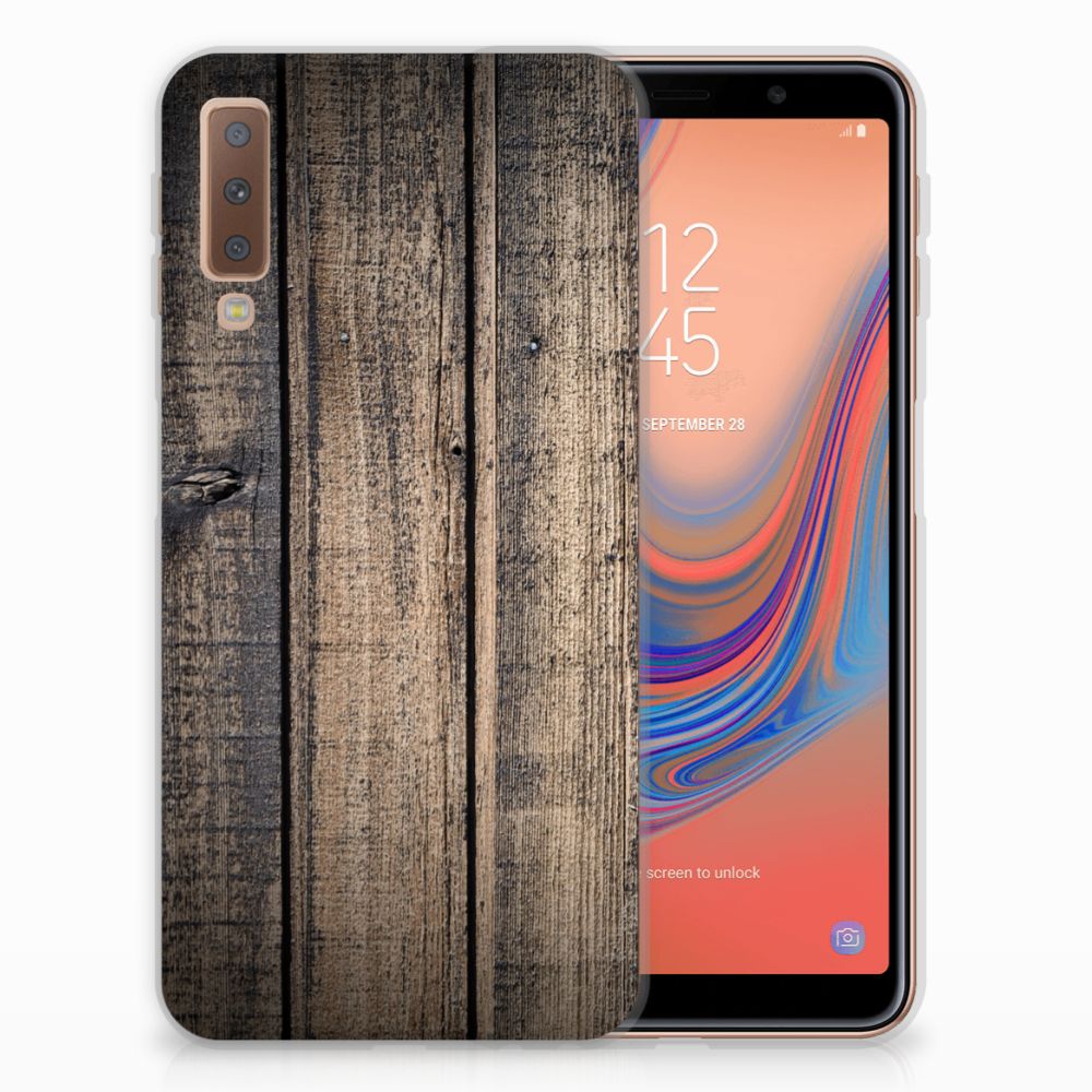 Samsung Galaxy A7 (2018) Bumper Hoesje Steigerhout