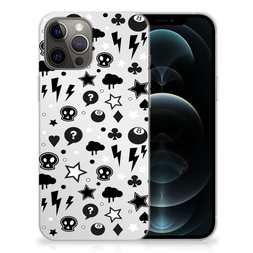 Silicone Back Case iPhone 12 Pro Max Silver Punk B2C Telecom