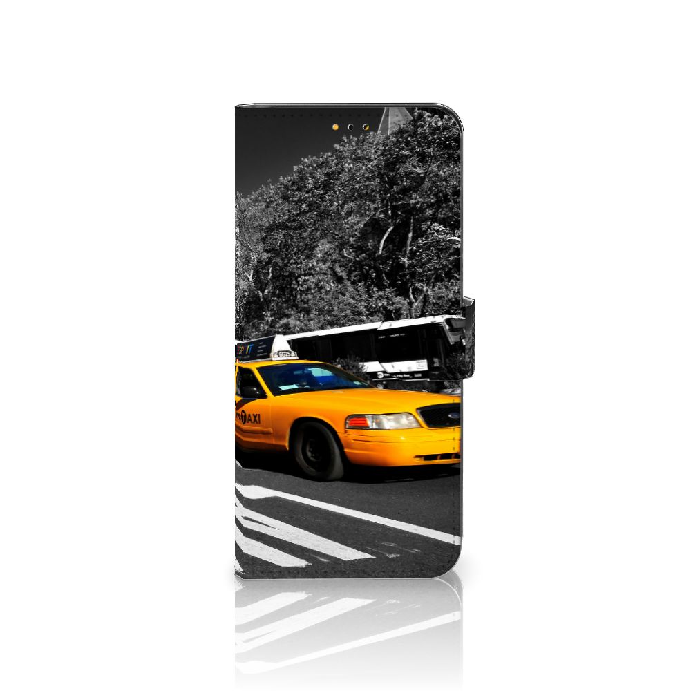 Samsung Galaxy A14 5G Flip Cover New York Taxi - design hoesje met iconische taxi print van New York.