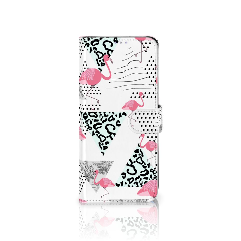 Samsung Galaxy S20 Ultra Telefoonhoesje met Pasjes Flamingo Triangle