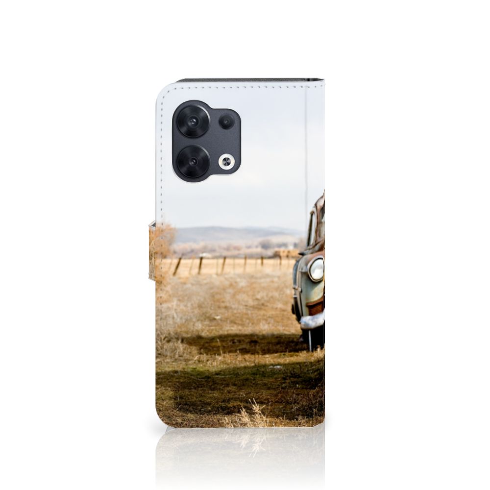 OPPO Reno8 Telefoonhoesje met foto Vintage Auto