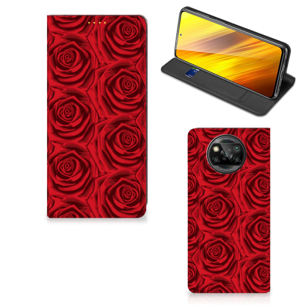 Xiaomi Poco X3 Pro | Poco X3 Smart Cover Red Roses