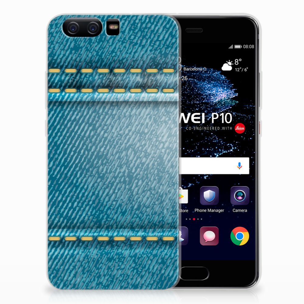 Huawei P10 Silicone Back Cover Jeans