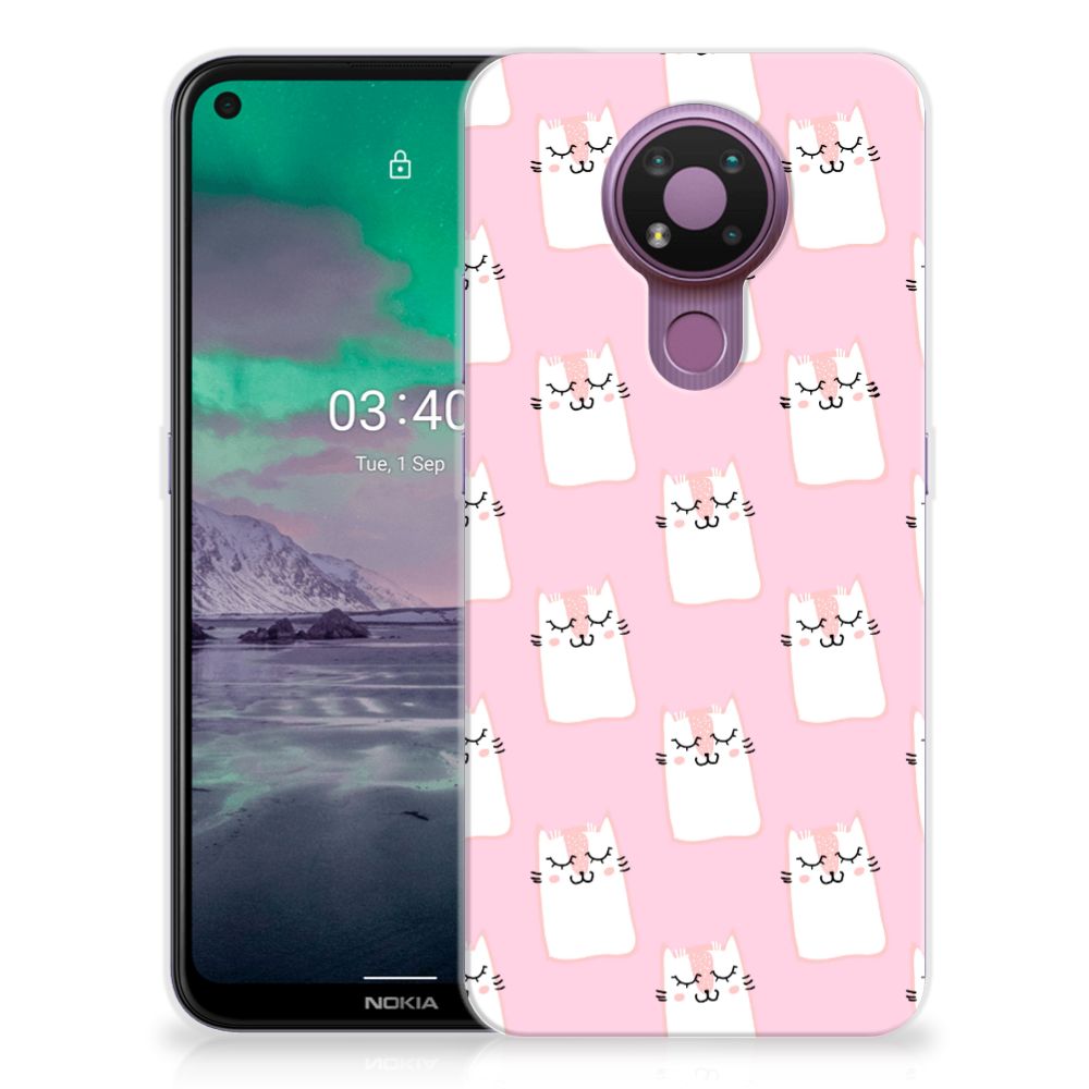 Nokia 3.4 TPU Hoesje Sleeping Cats