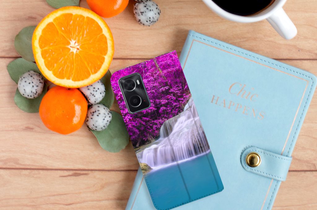 OPPO A96 | A76 Book Cover Waterval - B2C Telecom