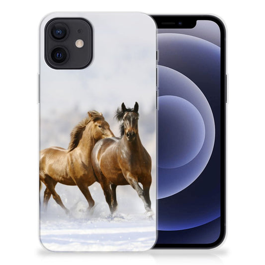 iPhone 12 | 12 Pro (6.1") TPU Hoesje Paarden