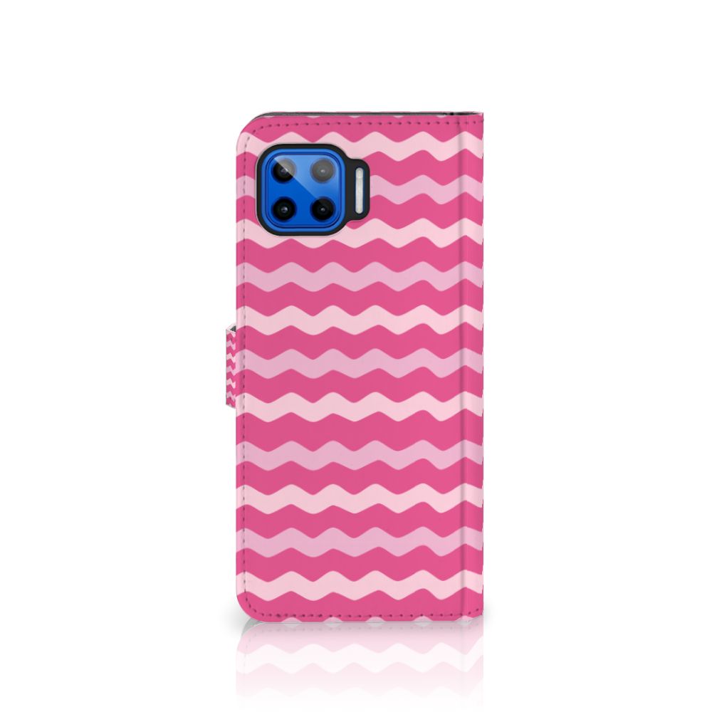 Motorola Moto G 5G Plus Telefoon Hoesje Waves Pink