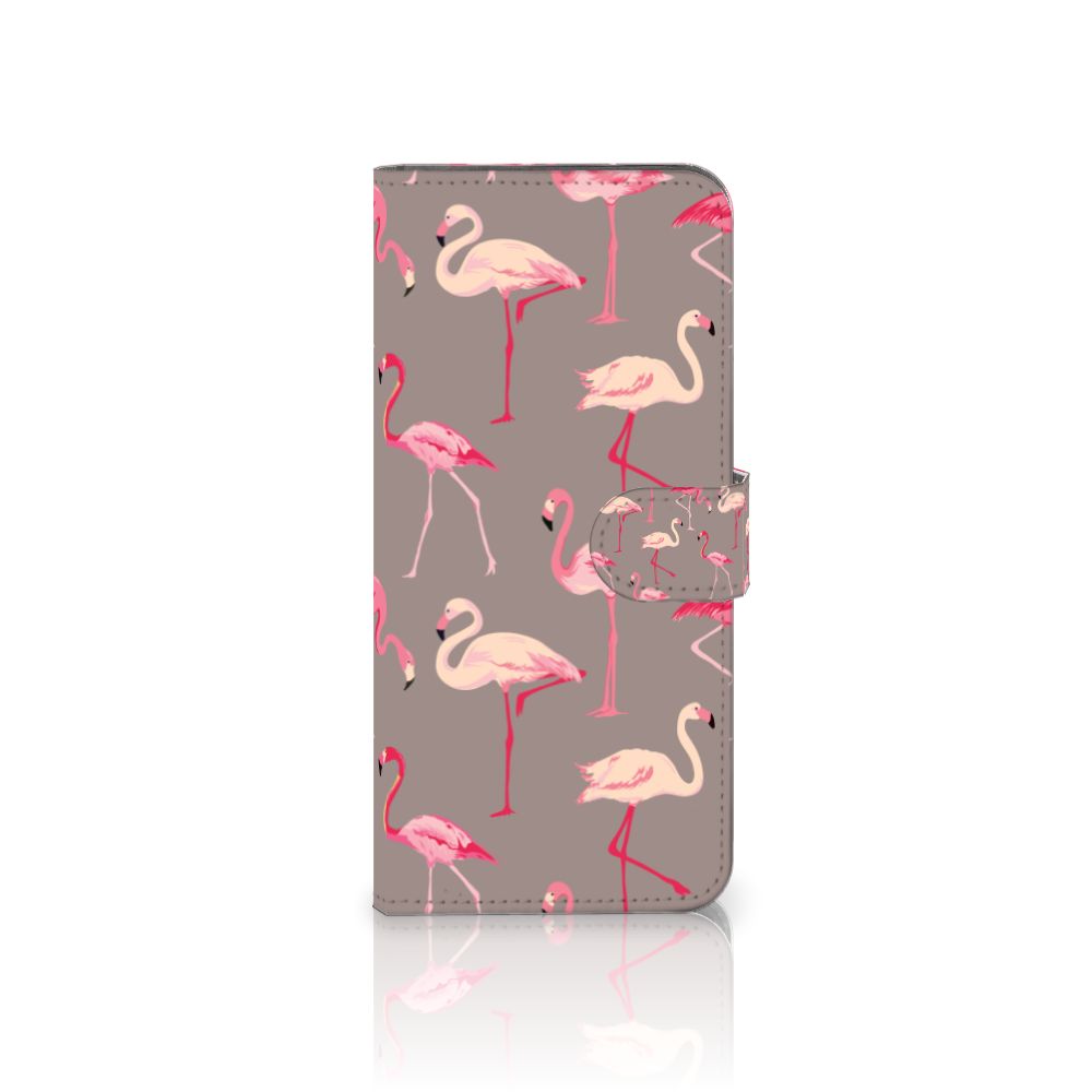 Motorola Edge 20 Lite Telefoonhoesje met Pasjes Flamingo