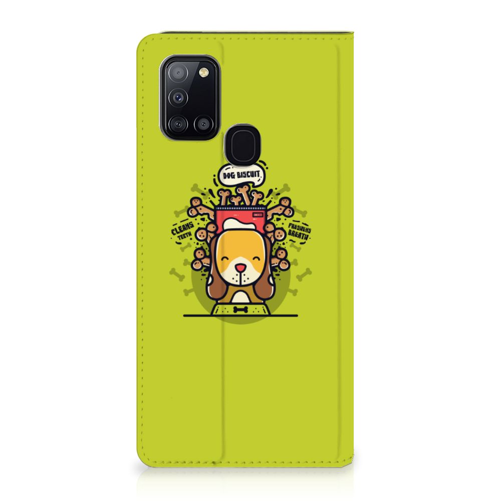 Samsung Galaxy A21s Magnet Case Doggy Biscuit - B2C Telecom
