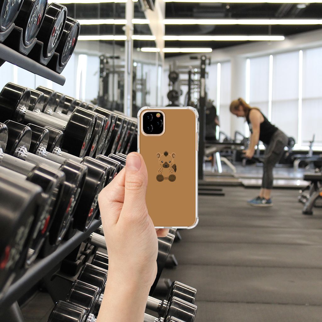 Apple iPhone 11 Pro Stevig Bumper Hoesje Baby Hyena