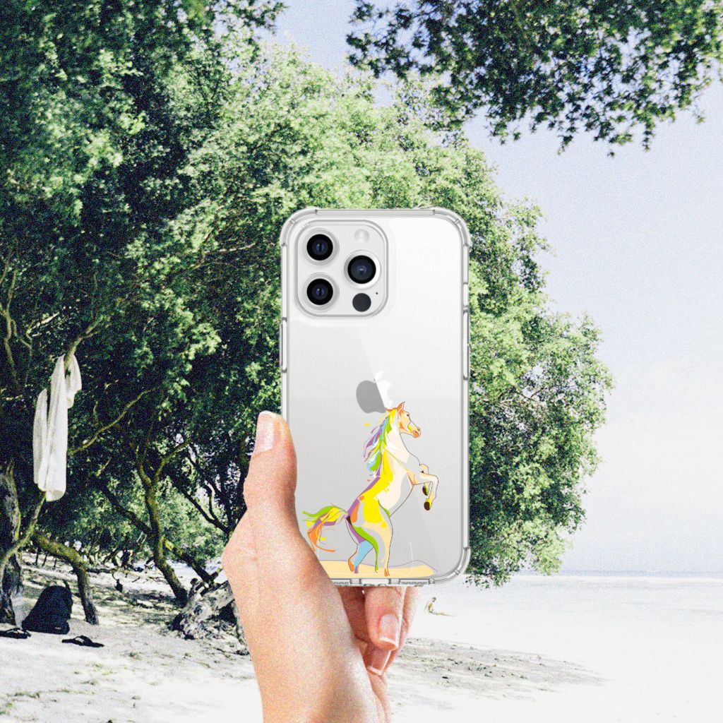 iPhone 13 Pro Max Stevig Bumper Hoesje Horse Color - B2C Telecom