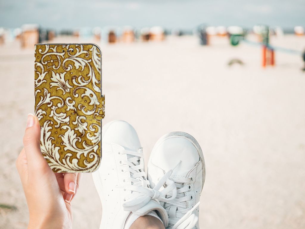 Wallet Case Apple iPhone 11 Barok Goud