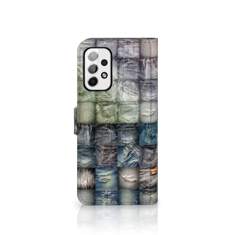 Wallet Case met Pasjes Samsung Galaxy A73 5G Spijkerbroeken