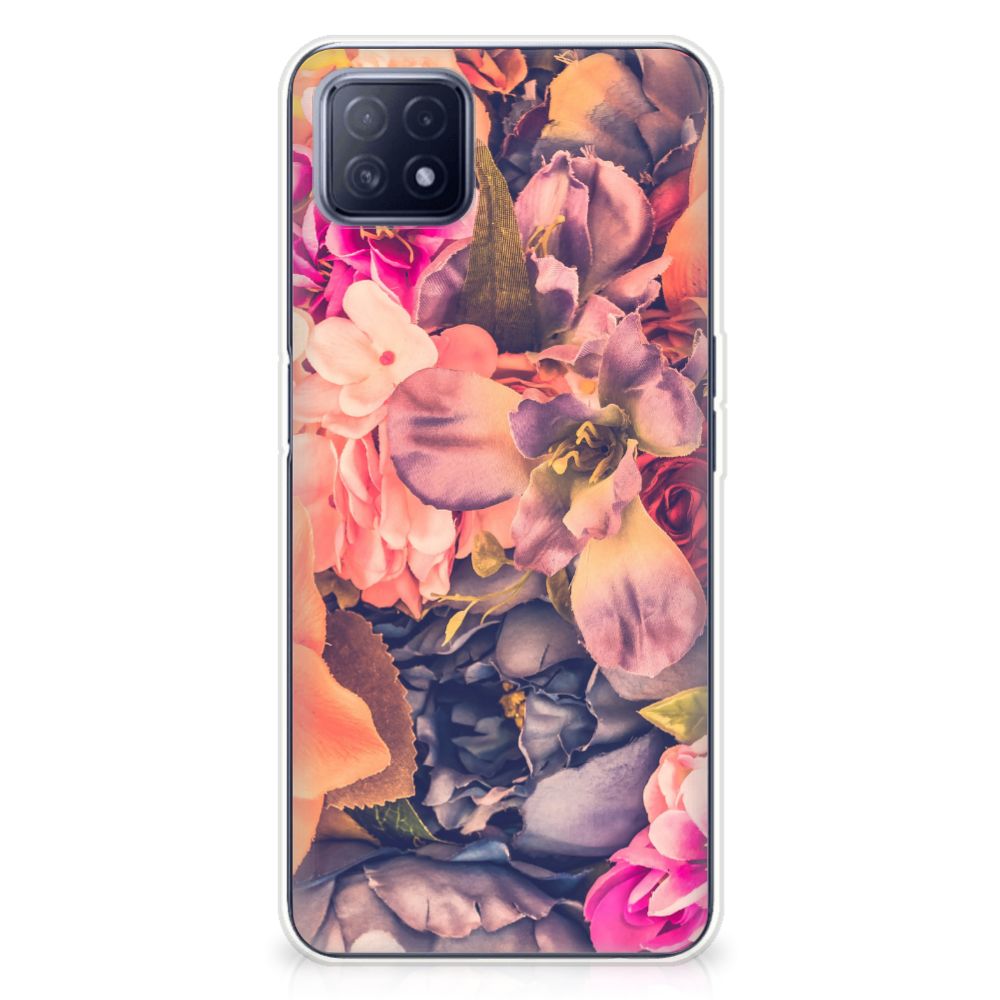 OPPO A53 5G | OPPO A73 5G TPU Case Bosje Bloemen