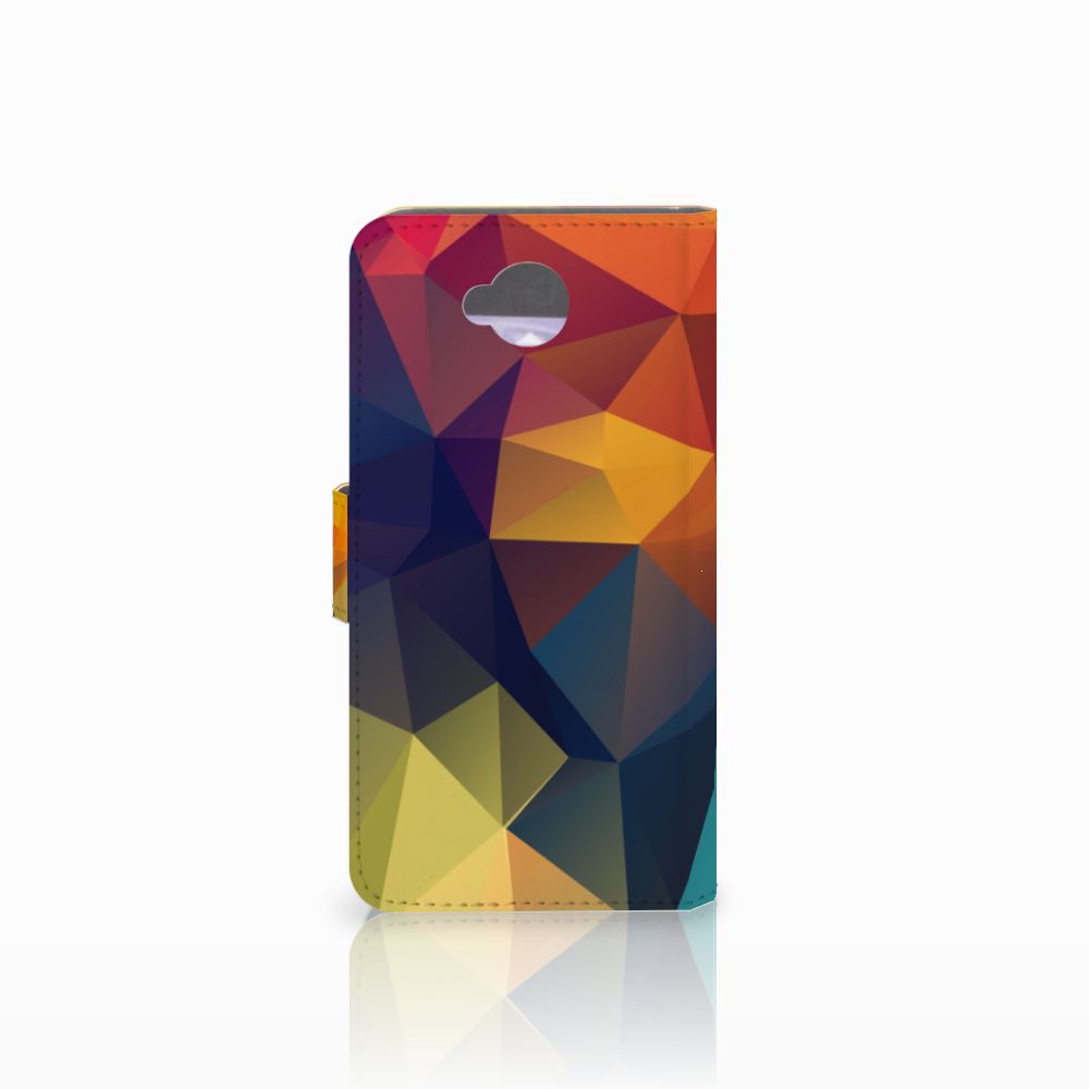 Microsoft Lumia 650 Book Case Polygon Color