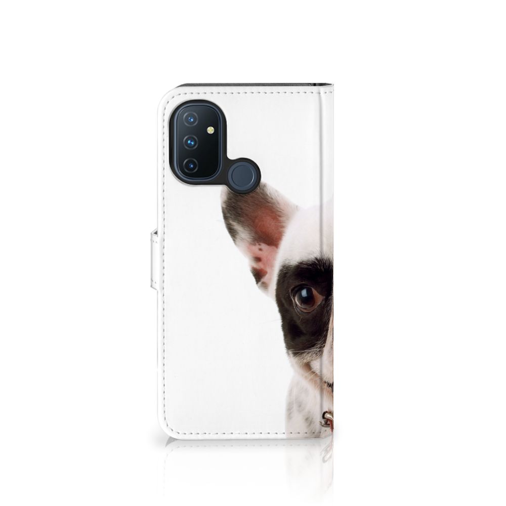 OnePlus Nord N100 Telefoonhoesje met Pasjes Franse Bulldog