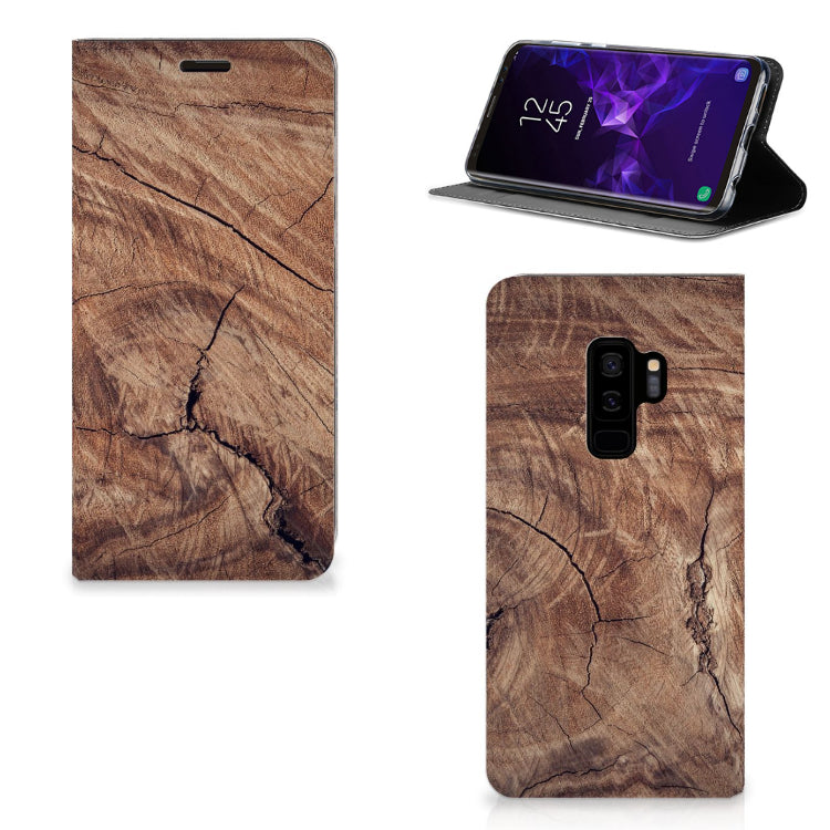 Samsung Galaxy S9 Plus Book Wallet Case Tree Trunk