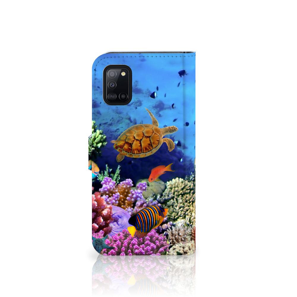 Samsung Galaxy A31 Telefoonhoesje met Pasjes Vissen