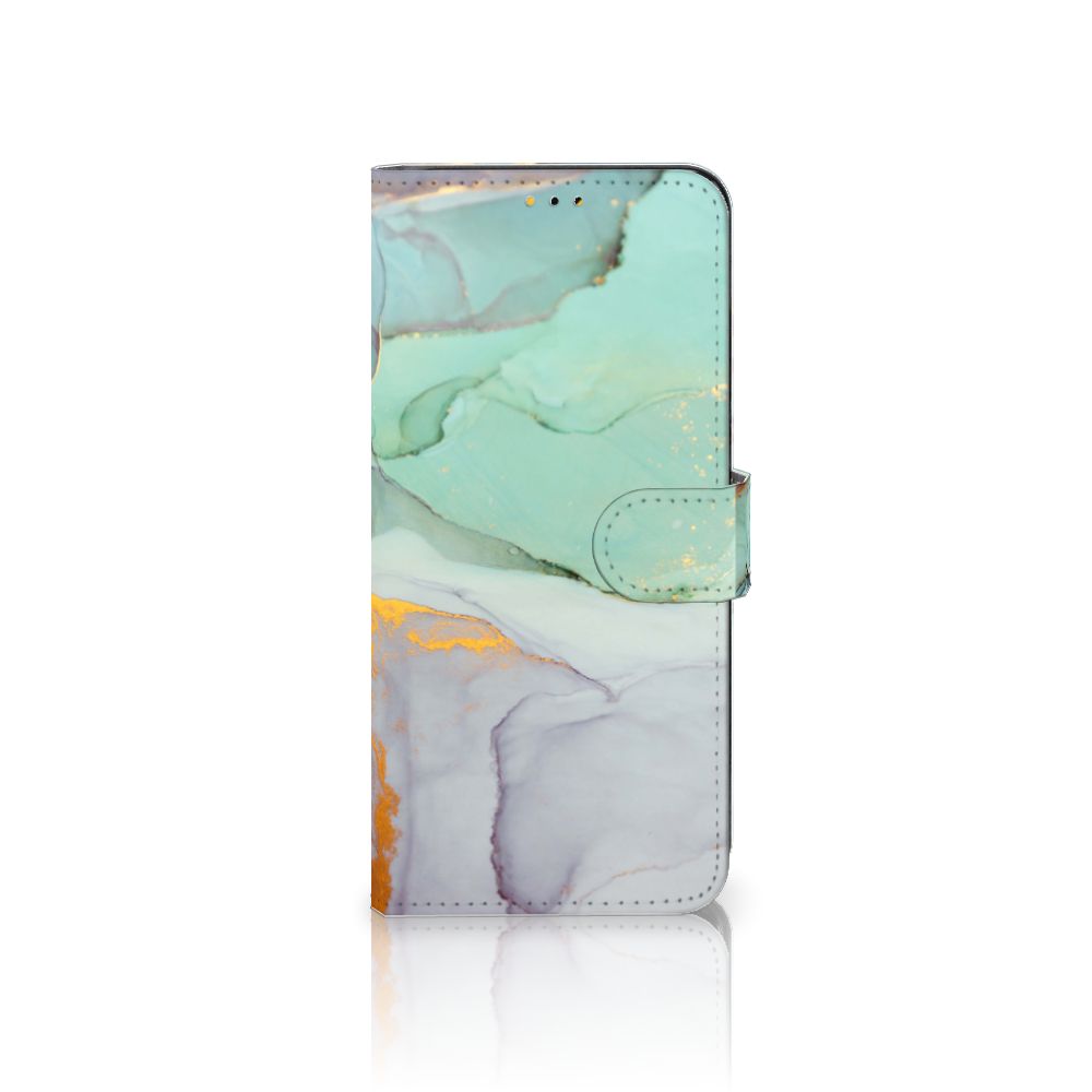 Hoesje voor Samsung Galaxy A14 5G Watercolor Mix met mooi kleurenpatroon en sluit lipje.