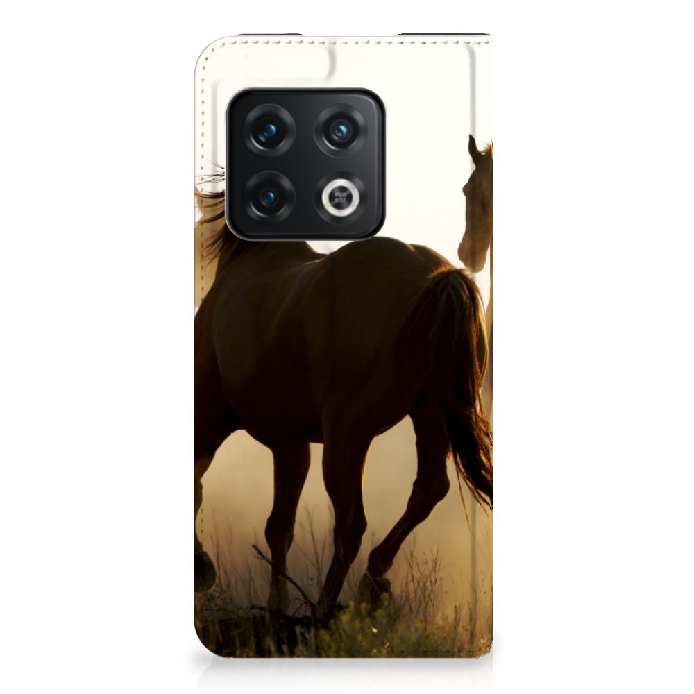 OnePlus 10 Pro Hoesje maken Design Cowboy met paarden in silhouet op een smartphonehoesje.