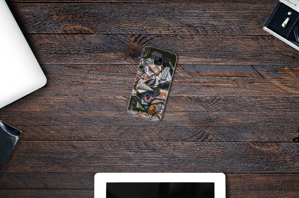 Samsung Galaxy S7 Siliconen Hoesje met foto Badges