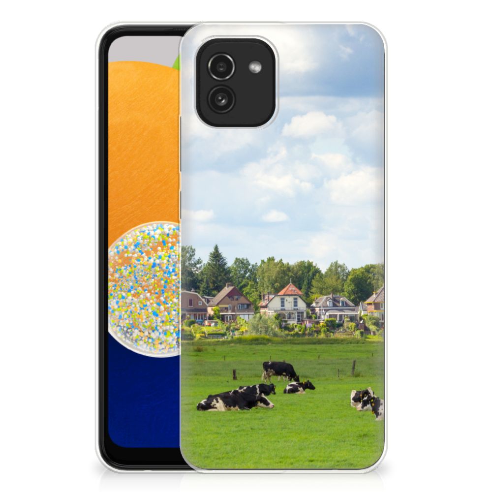 Samsung Galaxy A03 TPU Hoesje Koeien B2C Telecom