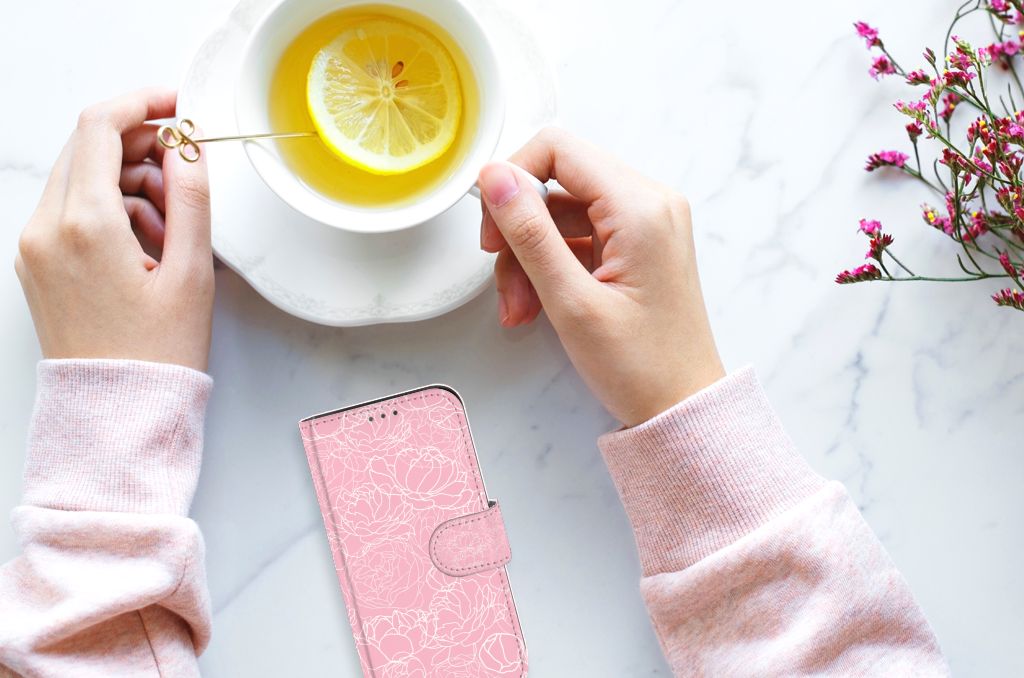 Apple iPhone 12 Mini Hoesje White Flowers