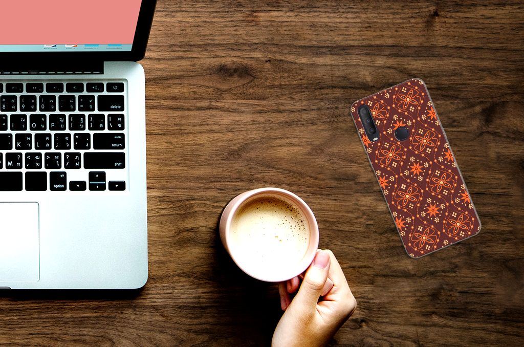 Alcatel 1S (2020) TPU bumper Batik Brown B2C Telecom