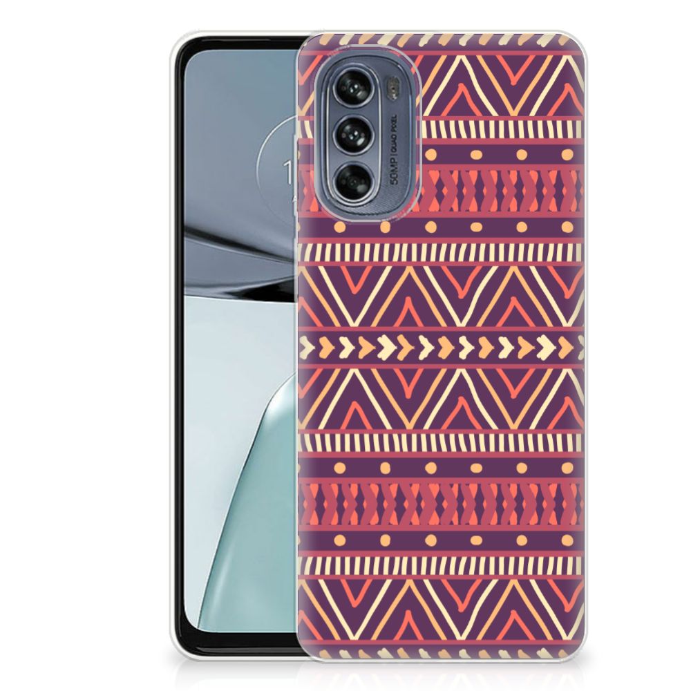 Motorola Moto G62 5G TPU bumper Aztec Paars B2C Telecom