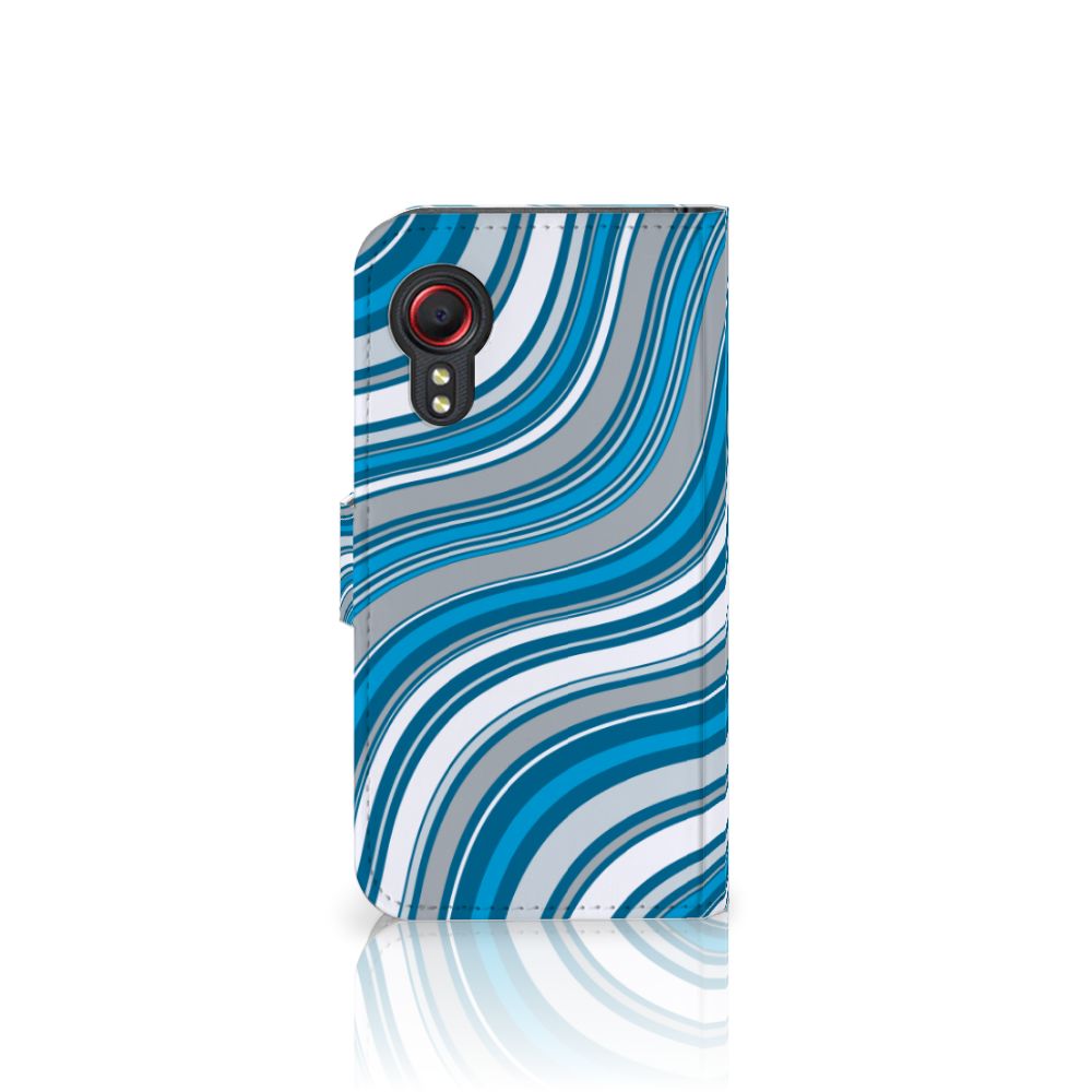 Samsung Galaxy Xcover 5 Telefoon Hoesje Waves Blue