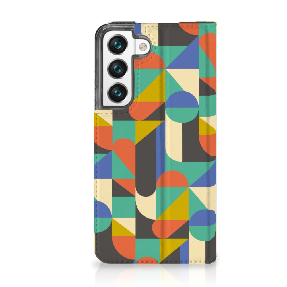 Samsung Galaxy S22 Hoesje met Magneet Funky Retro - B2C Telecom