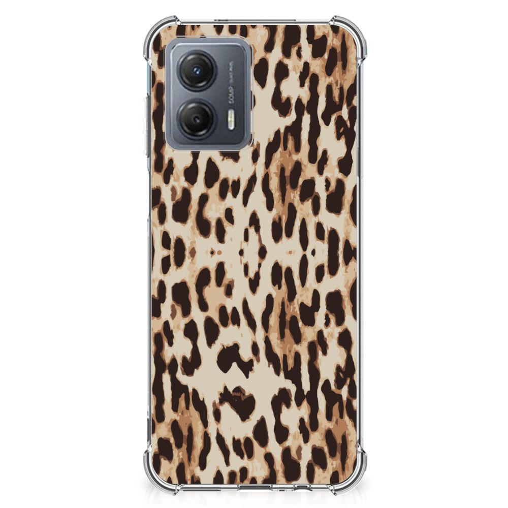 Motorola Moto G53 Case Anti-shock Leopard