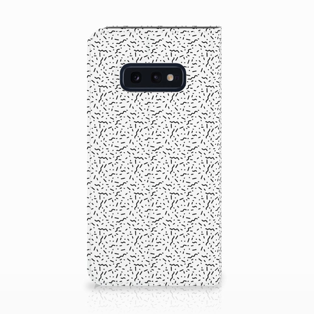 Samsung Galaxy S10e Hoesje met Magneet Stripes Dots