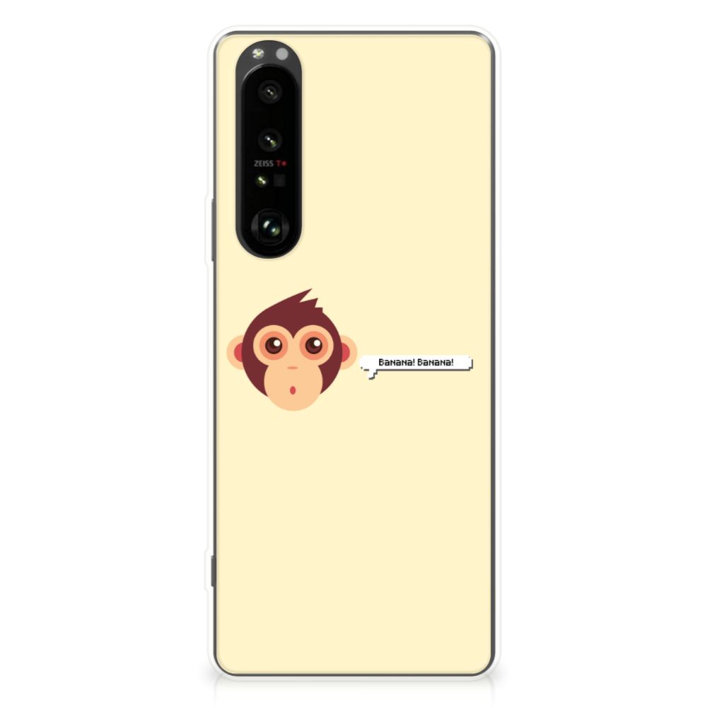 Sony Xperia 1 III Telefoonhoesje met Naam Monkey B2C Telecom