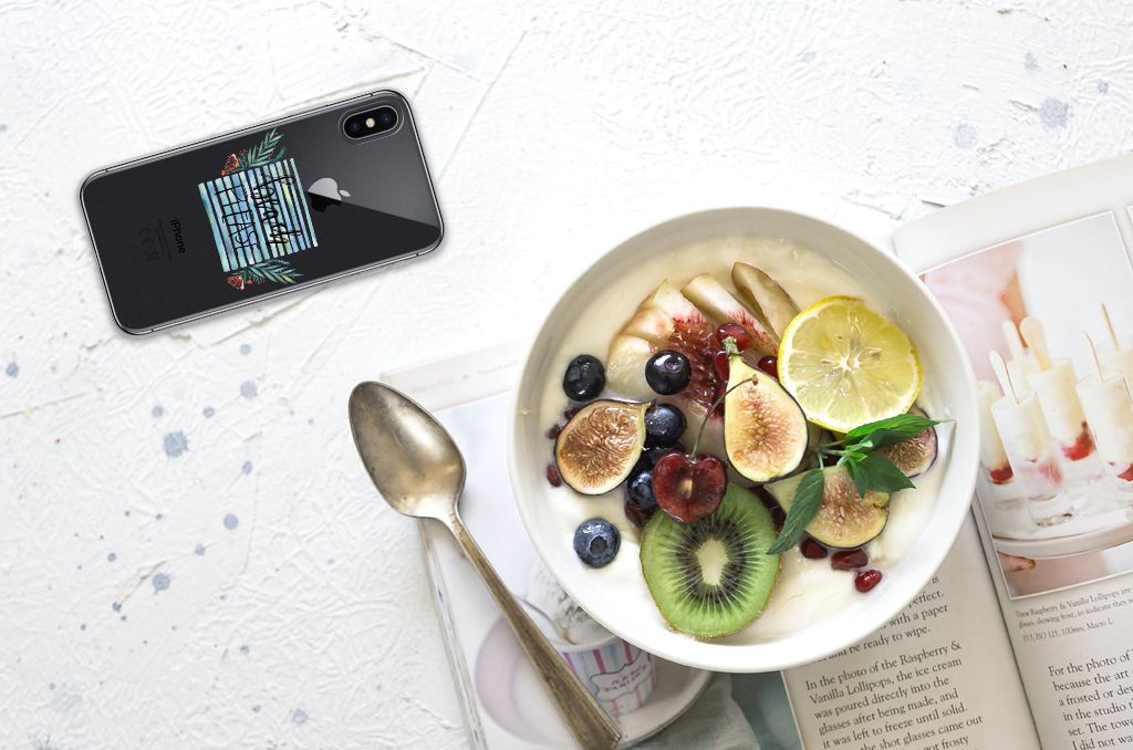 Apple iPhone X | Xs Telefoonhoesje met Naam Boho Beach