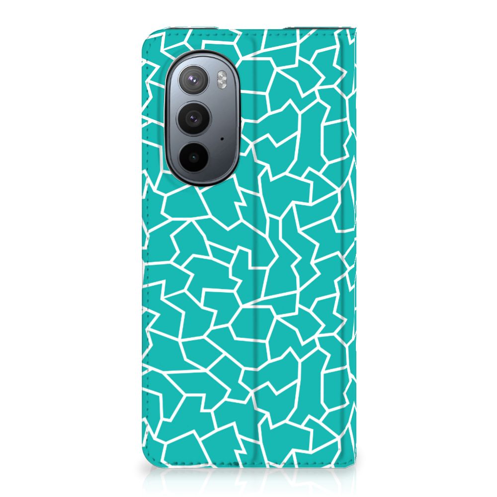 Motorola Edge 30 Pro Bookcase Cracks Blue - B2C Telecom