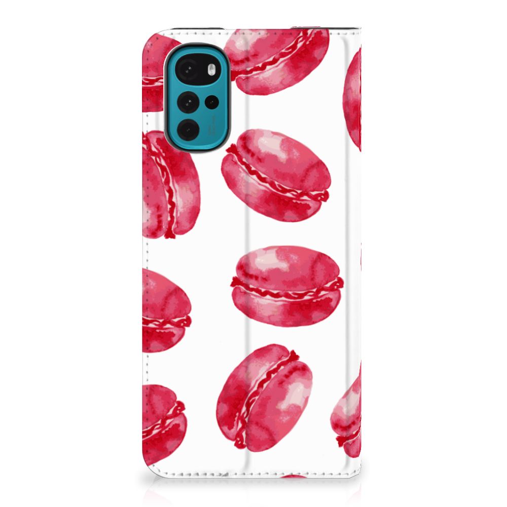 Motorola Moto G22 Flip Style Cover Pink Macarons - B2C Telecom