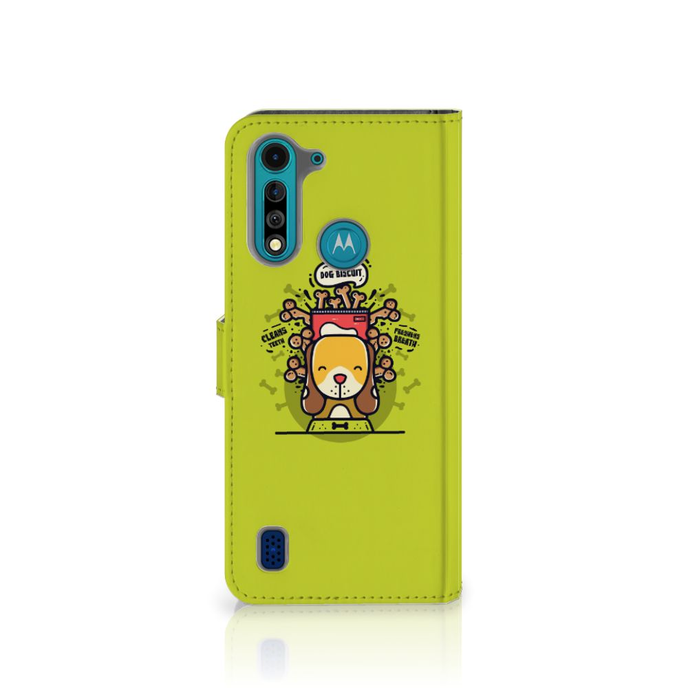 Motorola G8 Power Lite Leuk Hoesje Doggy Biscuit
