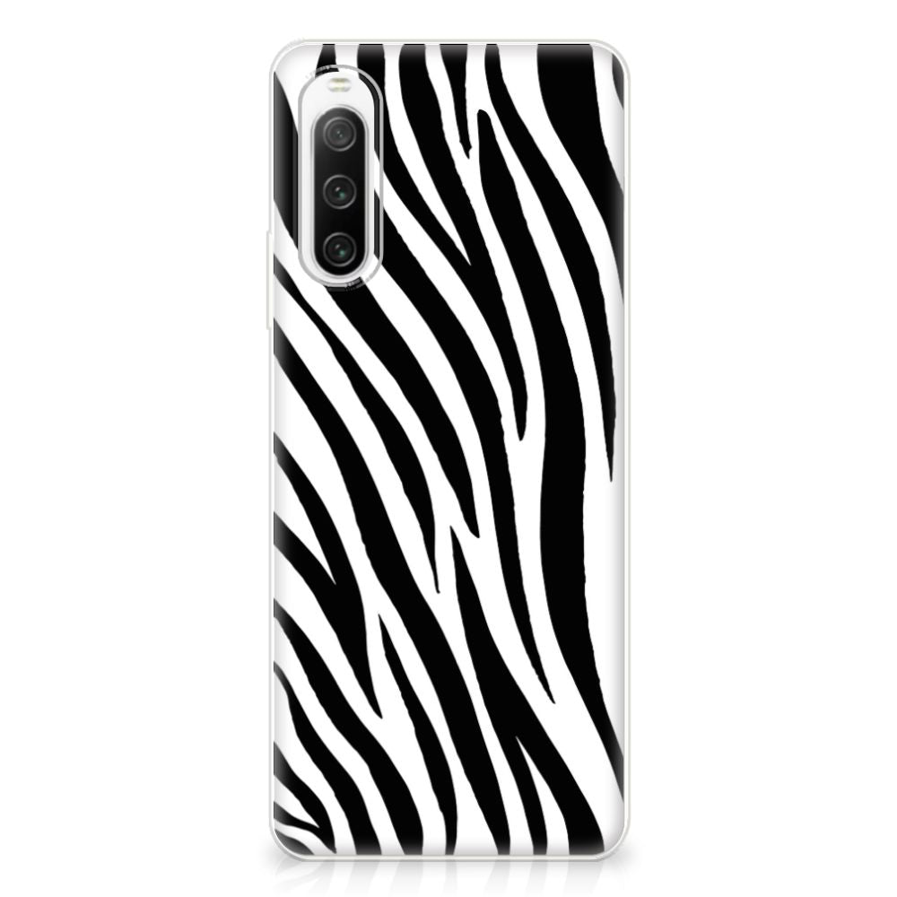 Sony Xperia 10 IV TPU Hoesje Zebra